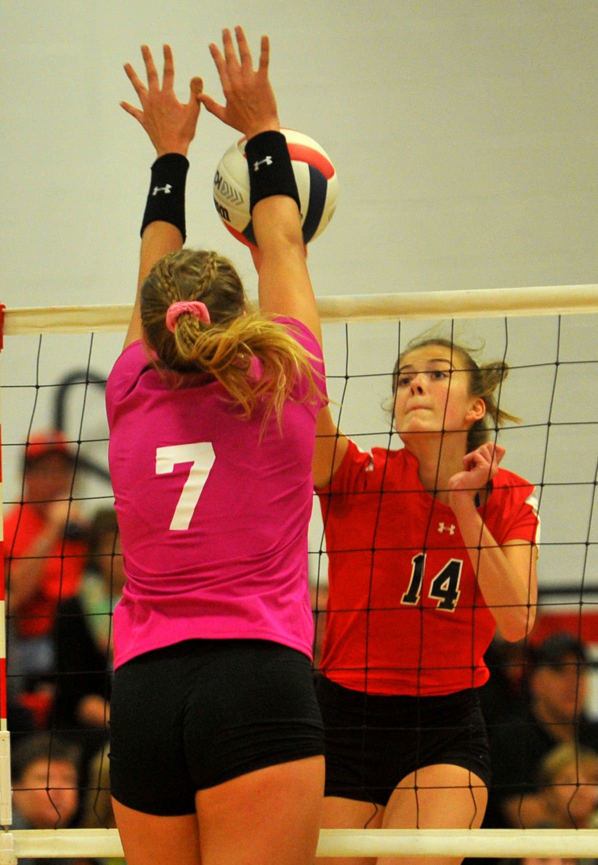 Orion vs Fulton volleyball.